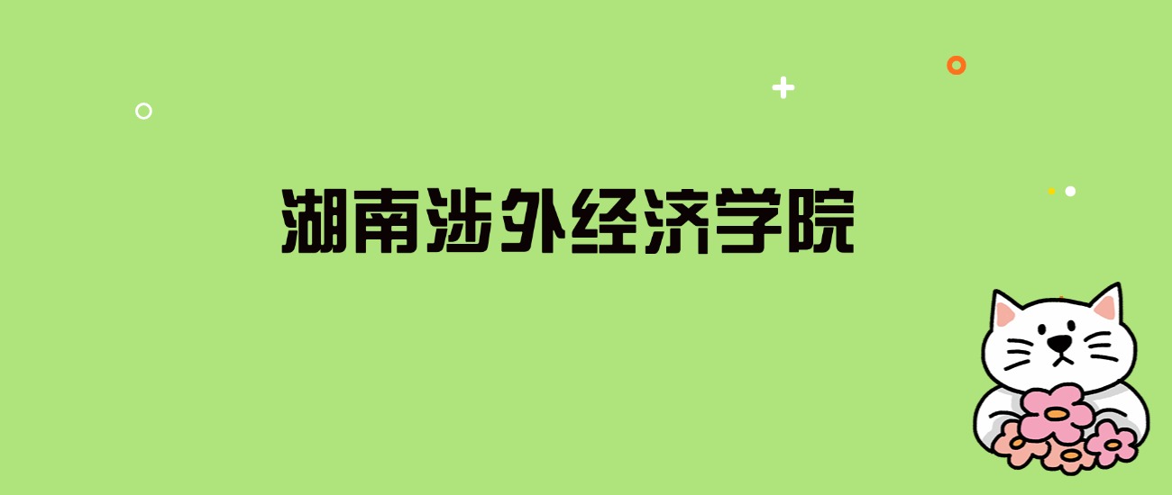 2024年湖南涉外经济学院录取分数线是多少？看全国27省的最低分