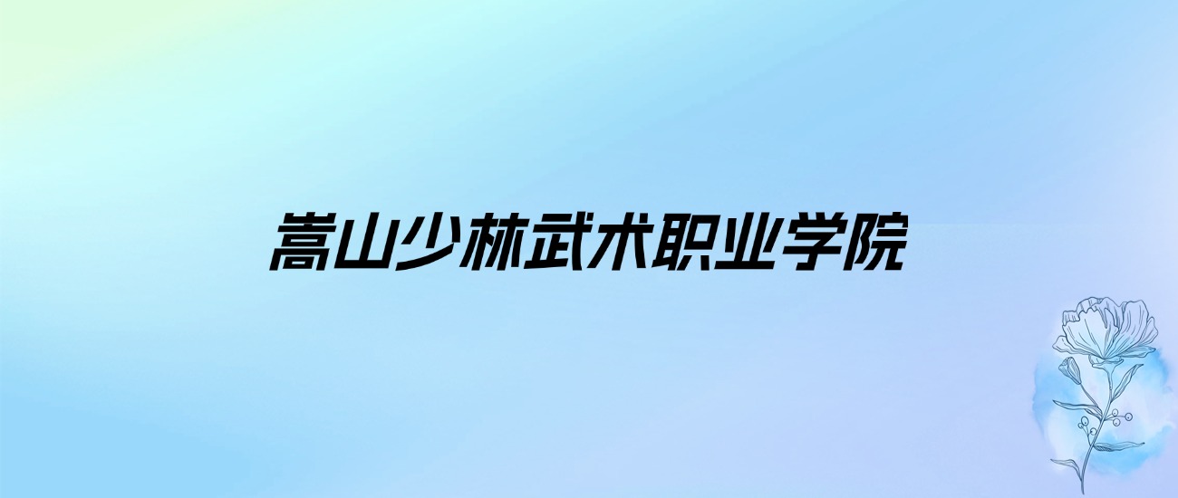 2024年嵩山少林武术职业学院学费明细：一年7300-13000元（各专业收费标准）
