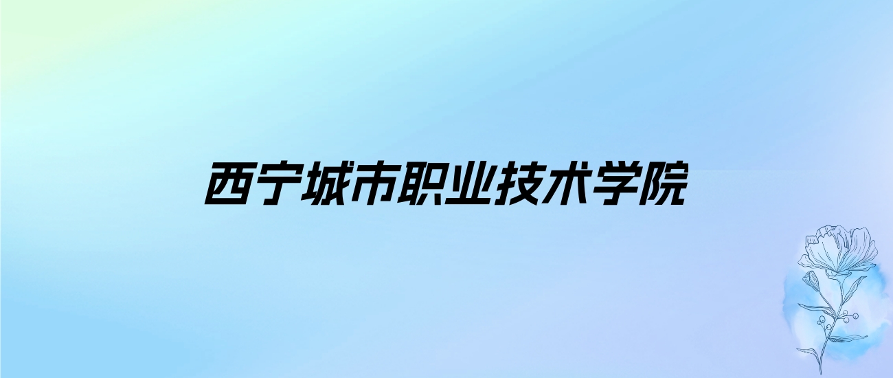 2024年西宁城市职业技术学院学费明细：一年4300-5000元（各专业收费标准）